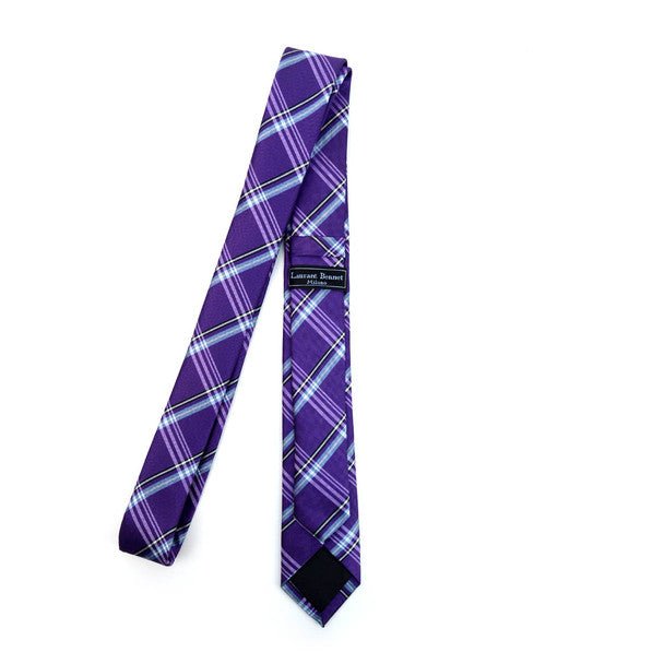 Plaid Microfiber Poly Woven 2.25" Slim Tie - MPWS5906 - Bundle Bus