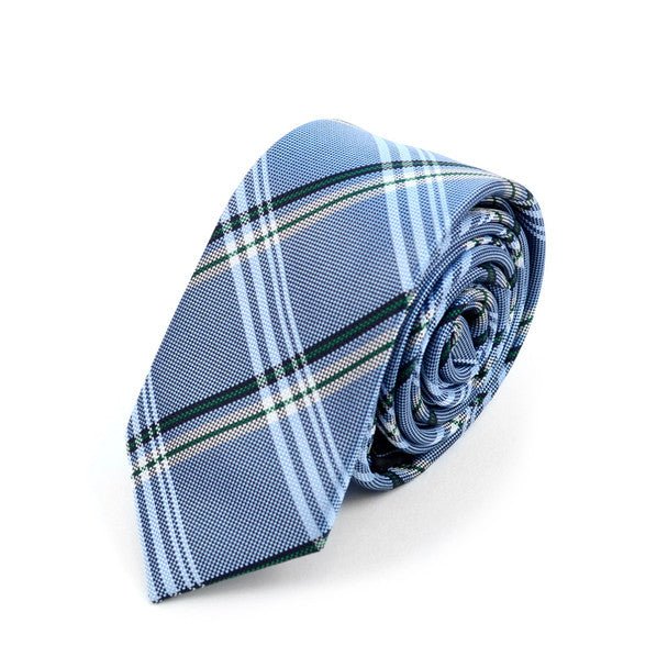 Plaid Microfiber Poly Woven 2.25" Slim Tie - MPWS5906 - Bundle Bus