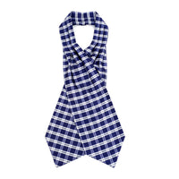 Plaid Pattern Microfiber Poly Woven Ascot With Hooks - PPA1712 - Bundle Bus