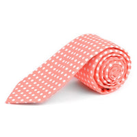 Polka Dot Cotton Slim Tie 2.5" - NVC-POLKA - Bundle Bus