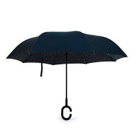 Polka Dot Double Layer Inverted Umbrella - UM5022 - Bundle Bus