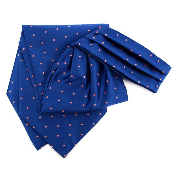 Polka Dots Microfiber Poly Woven Ascot With Hooks - PPA1710 - Bundle Bus