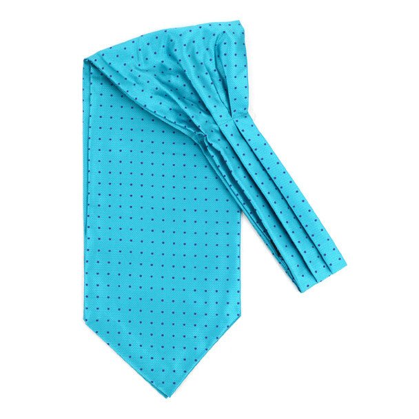 Polka Dots Pattern Microfiber Poly Woven Ascot With Hooks - PPA1714 - Bundle Bus