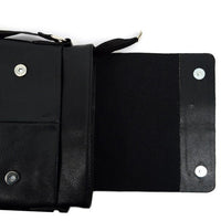 PU Leather Black Crossbody Messenger Bag - FBG1834 - Bundle Bus