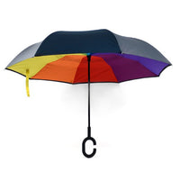 Rainbow Double Layer Inverted Umbrella - IUM18059 - Bundle Bus