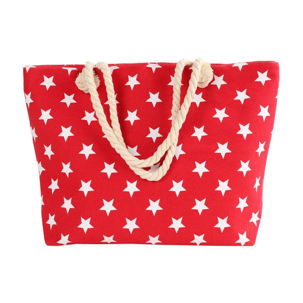 Red Stars Ladies Tote Bag - LTBG1227-RD - Bundle Bus