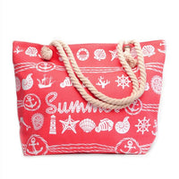 Red Summer Ladies Tote Bag - LTBG1217 - Bundle Bus