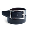 Reversible Genuine Leather Belt with Rotated Buckle - RVMGLB-1 - Bundle Bus