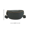 Rivet and Burr Half Moon Chest Bag/Fanny Pack with Removable Strap RB136 - Bundle Bus