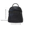 Rivet and Burr Small Leather Detail Backpack with Top Handle #10221 - Bundle Bus