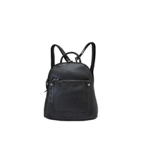 Rivet and Burr Small Leather Detail Backpack with Top Handle #10221 - Bundle Bus