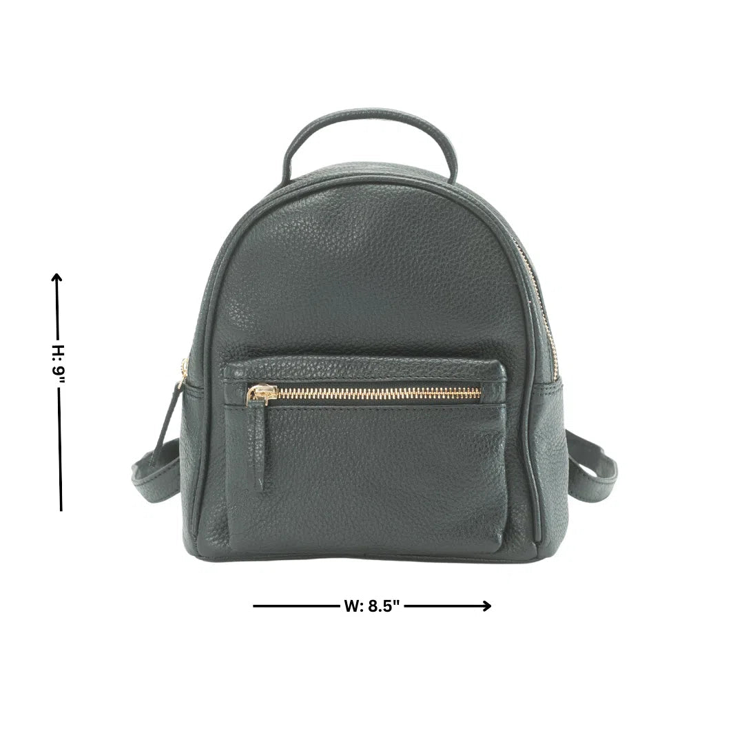 Rivet and Burr Small Leather Minimalist Backpack RB140 - Bundle Bus