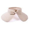 Rollable Solid Color Straw Visor Sun Hat- LFH190114 - Bundle Bus