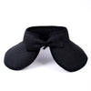 Rollable Solid Color Straw Visor Sun Hat- LFH190114 - Bundle Bus