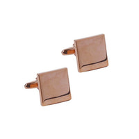 Rose Gold Sleek Square Cufflinks-CL1847 - Bundle Bus