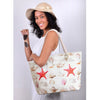 Shells & Starfish Rhinestones Ladies Tote Bag - LTBG1212 - Bundle Bus