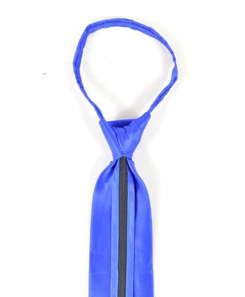 Silk Solid Zipper Tie SSZ1301 - Bundle Bus