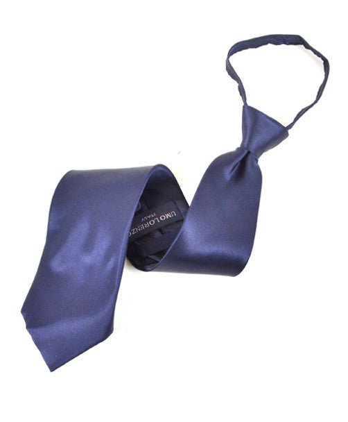 Silk Solid Zipper Tie SSZ1301 - Bundle Bus