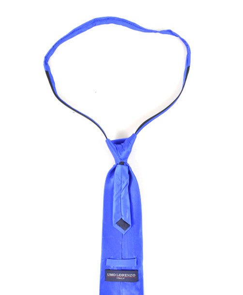 Silk Solid Zipper Tie SSZ1301 - Bundle Bus