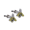 Silver Bumble Bee Novelty Cufflinks-CL1842 - Bundle Bus