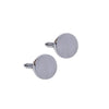 Silver Classic Round Cufflinks-CL1824 - Bundle Bus