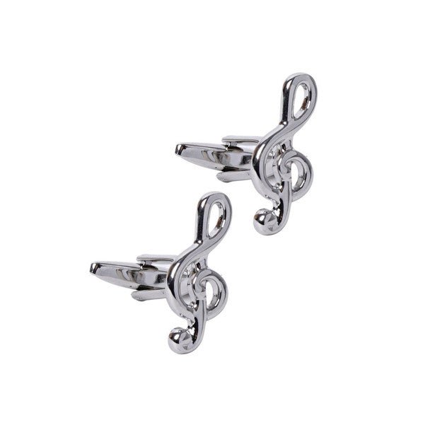 Silver Clef Note Novelty Cufflinks-CL1819 - Bundle Bus