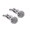 Silver Coil Knot Cufflinks-CL1805 - Bundle Bus