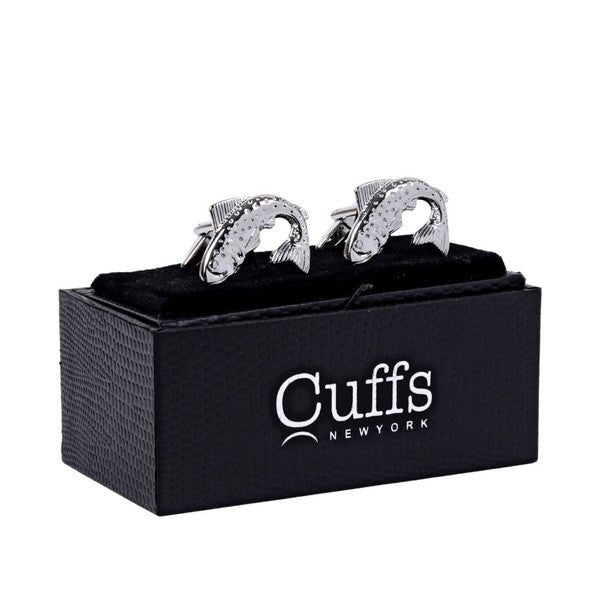 Silver Fish Novelty Cufflinks-CL1822 - Bundle Bus