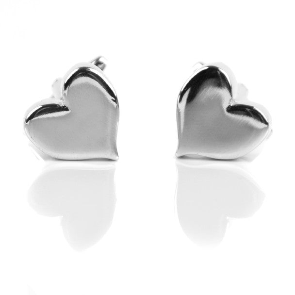 Silver Love Heart Novelty Cufflink NCL1708-1 - Bundle Bus