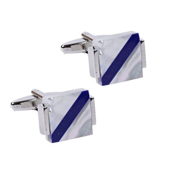 Silver Square Opal Cufflinks-CL1811 - Bundle Bus