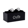 Silver Vintage Texture Square Cufflinks-CL1837 - Bundle Bus