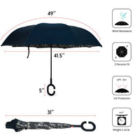 Snake print Double Layer Inverted Umbrella - UM5025 - Bundle Bus