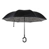 Snow Leopard Double Layer Inverted Umbrella- IUM18088-BK - Bundle Bus