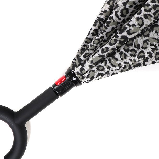 Snow Leopard Double Layer Inverted Umbrella- IUM18088-BK - Bundle Bus