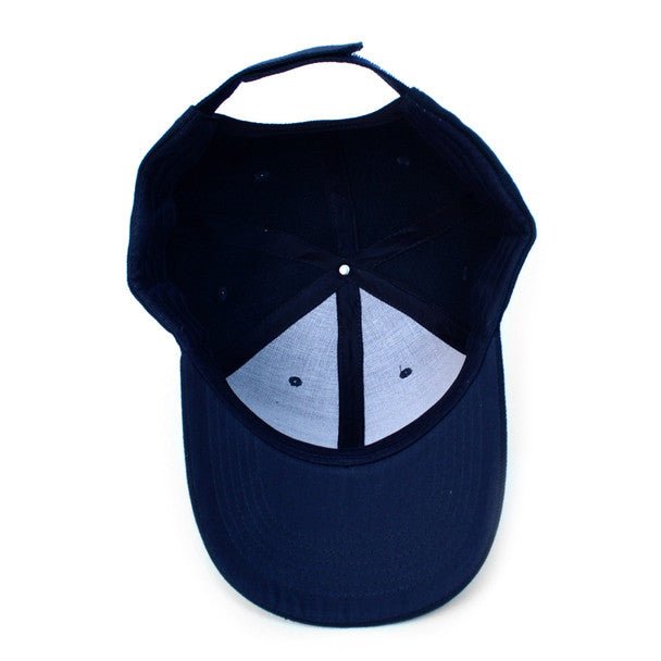 Solid Adjustable Baseball Cap with Velcro Strap - CAP2 - Bundle Bus