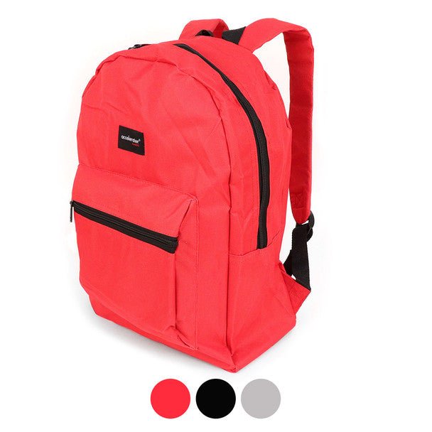 Solid Color Basic School Backpack - SBP1990 - Bundle Bus