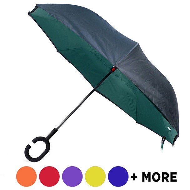 Solid Color Double Layer Inverted Umbrella - UM18055 - Bundle Bus