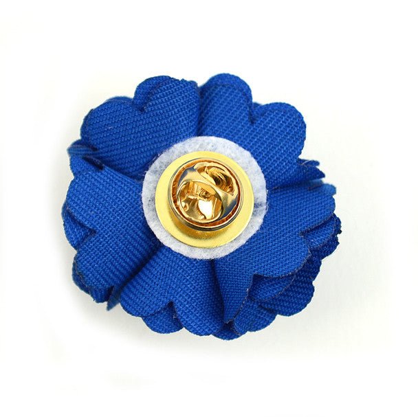 Solid Mini Bouquet Clutch Back Flower Lapel Pins F1001 - Bundle Bus