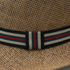 Spring/Summer Classic Woven Fashion Trilby Fedora Hat with Multi Color Band -FSS17127 - Bundle Bus