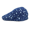 Spring/Summer Denim Star Print Casual Ivy Hat - ISS1814 - Bundle Bus