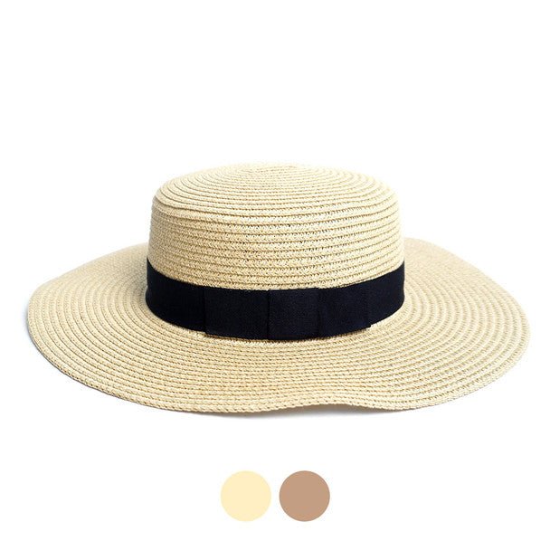 Spring/Summer Flat Top Wide Brim Women's Hat -- LFH190100 - Bundle Bus