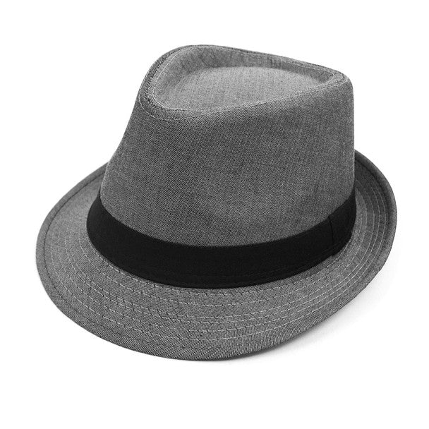 Spring/Summer Herringbone Fashion Trilby Fedora - FSS17104 - Bundle Bus