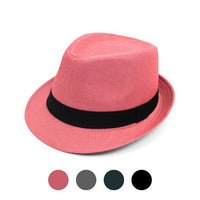 Spring/Summer Herringbone Fashion Trilby Fedora - FSS17104 - Bundle Bus