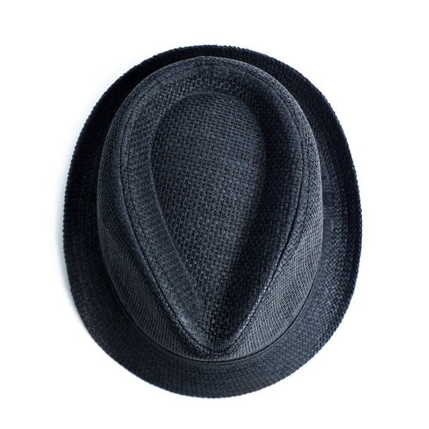 Spring/Summer Short Brim Banded Fedora Hat - H180604 - Bundle Bus