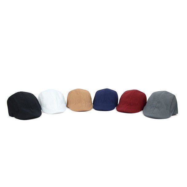 Spring/Summer Solid Color Flat Hat ISS1819 - Bundle Bus