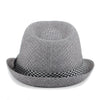 Spring/Summer Textured Pattern Fashion Trilby Fedora with Black Diamond Band -FSS17113 - Bundle Bus