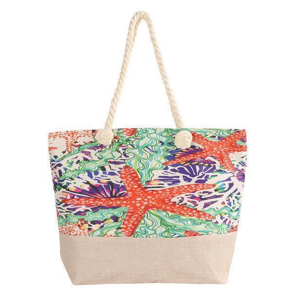 Starfish Beach Ladies Tote Bag - LTBG1222 - Bundle Bus