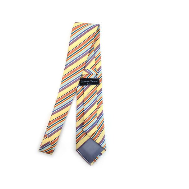 Striped Dots Microfiber Poly Woven Tie - MPW5921 - Bundle Bus