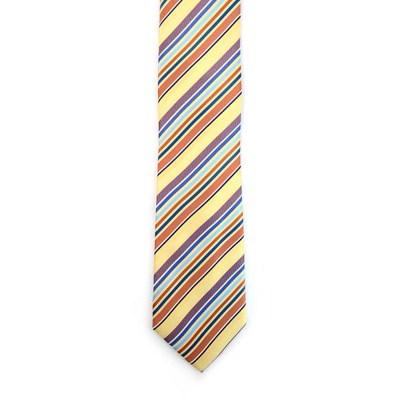 Striped Dots Microfiber Poly Woven Tie - MPW5921 - Bundle Bus