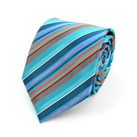 Striped Dots Microfiber Poly Woven Tie - MPW5921 - Bundle Bus